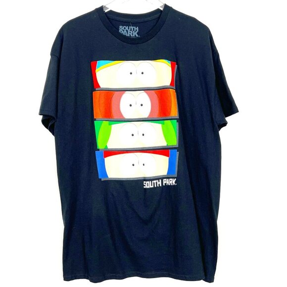 NWT Spencer's South Park Stan Kyle Kenny and Cartman T-Shirt Black Men's Size XL - Picture 2 of 11